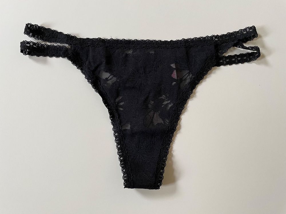 Victorias Secret Pink Double Strap Lace Thong M New Kaufen Auf Ricardo