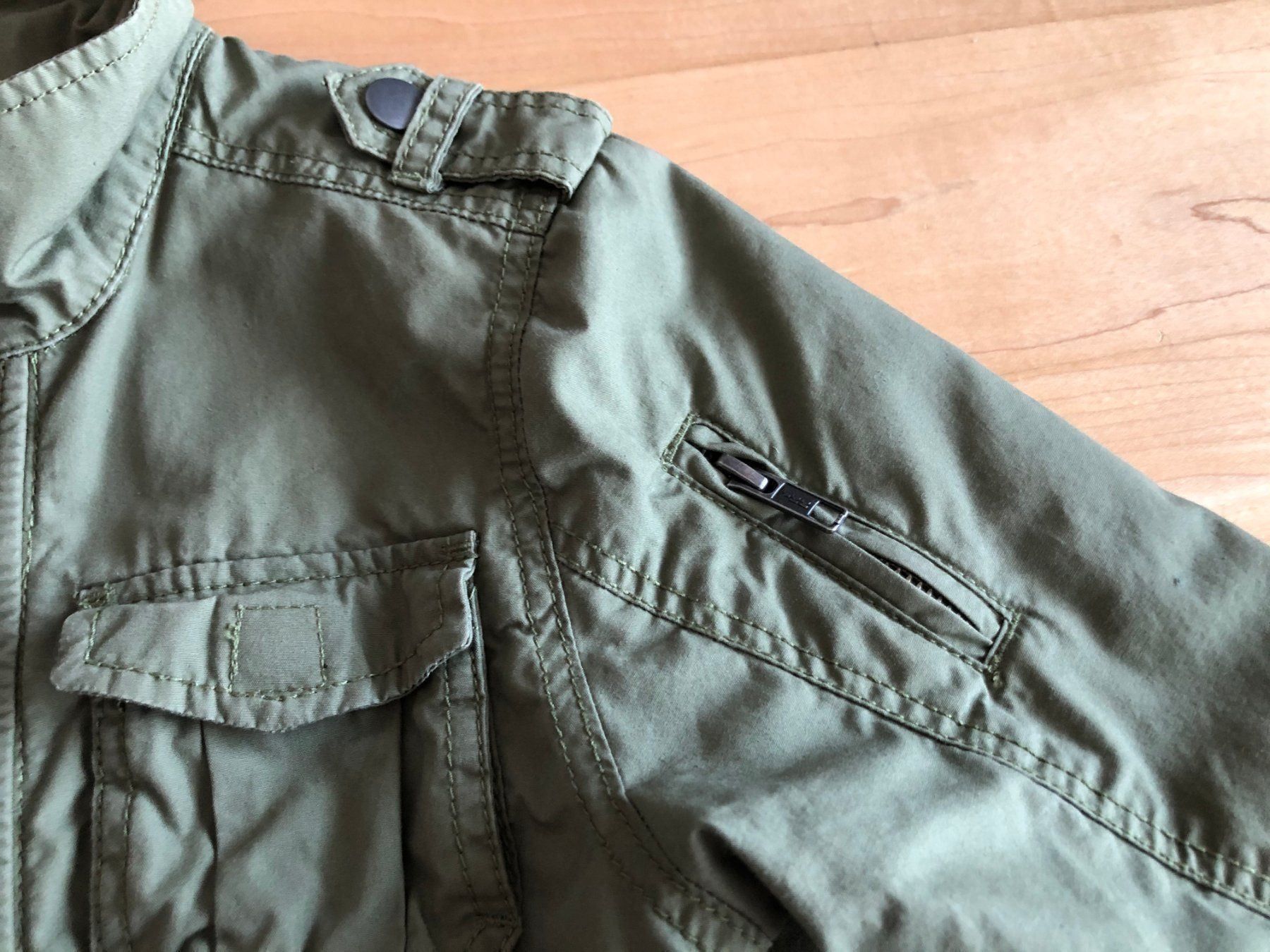 Jacken & Mäntel: Jacke Frühling olivgrün Gr. 110 – Gebraucht aus Flawil von savoypremium 5