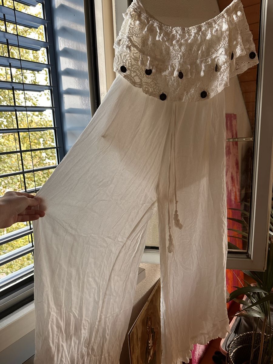 Jumpsuits: Boho Chic White Lace Jumpsuit Indie S – Neu (gemäss Beschreibung) aus Zürich von BettinaMarie2308 1