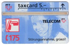 Störungsannahme Tel. 117 (dt) - seltene Geschenk Taxcard