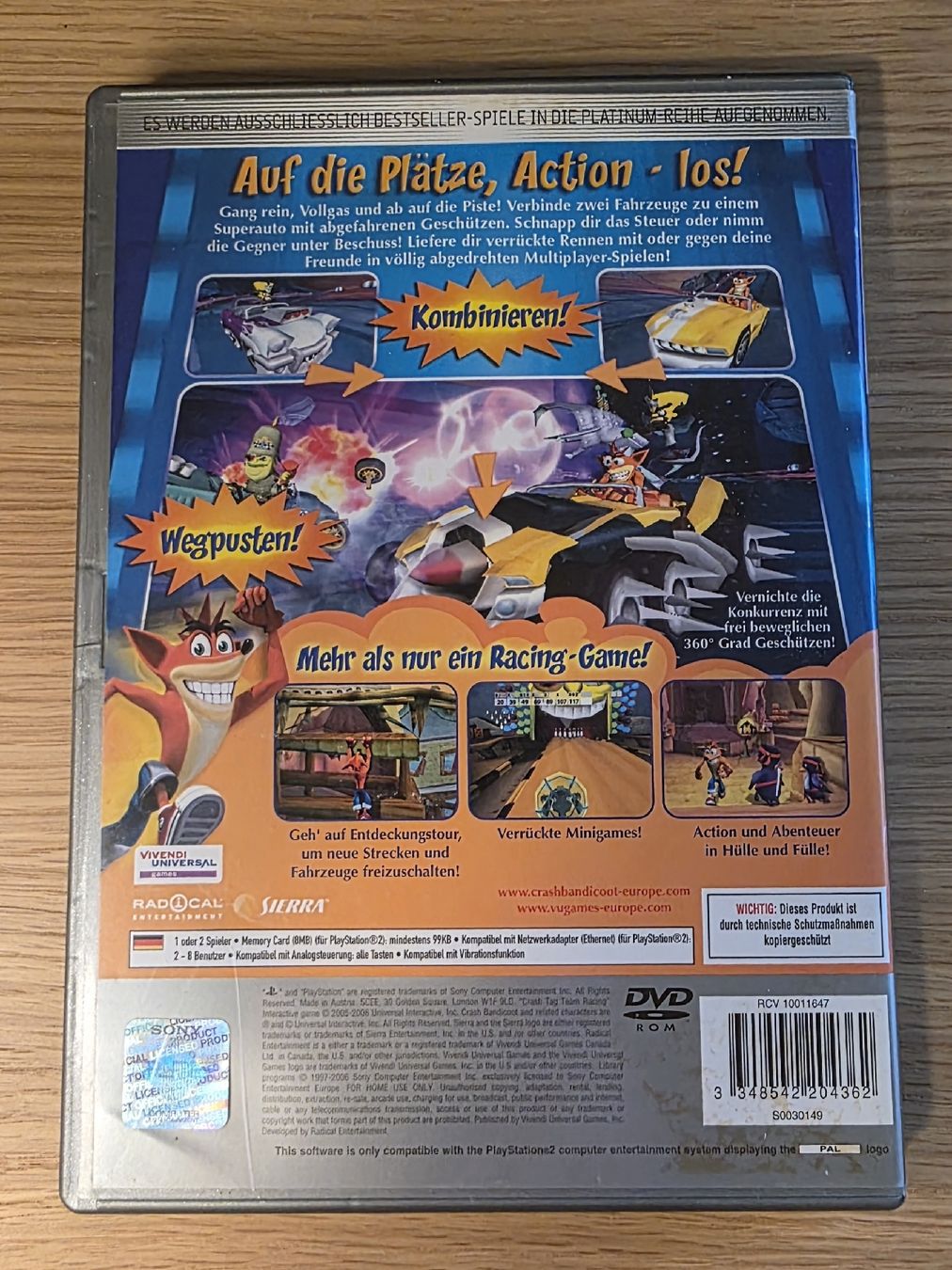 Sony Spiele: Crash Tag Team Racing PS2 PlayStation 2 Platinum – Gebraucht aus Bern von Tommy.Z 3