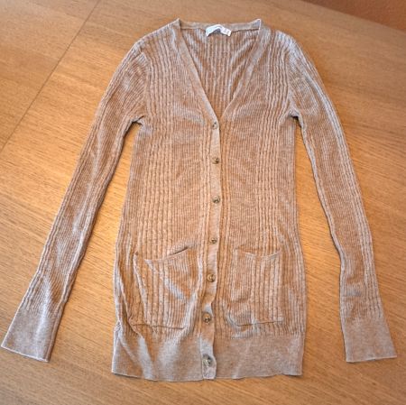 Cardigan beige Mango manches longues - taille S