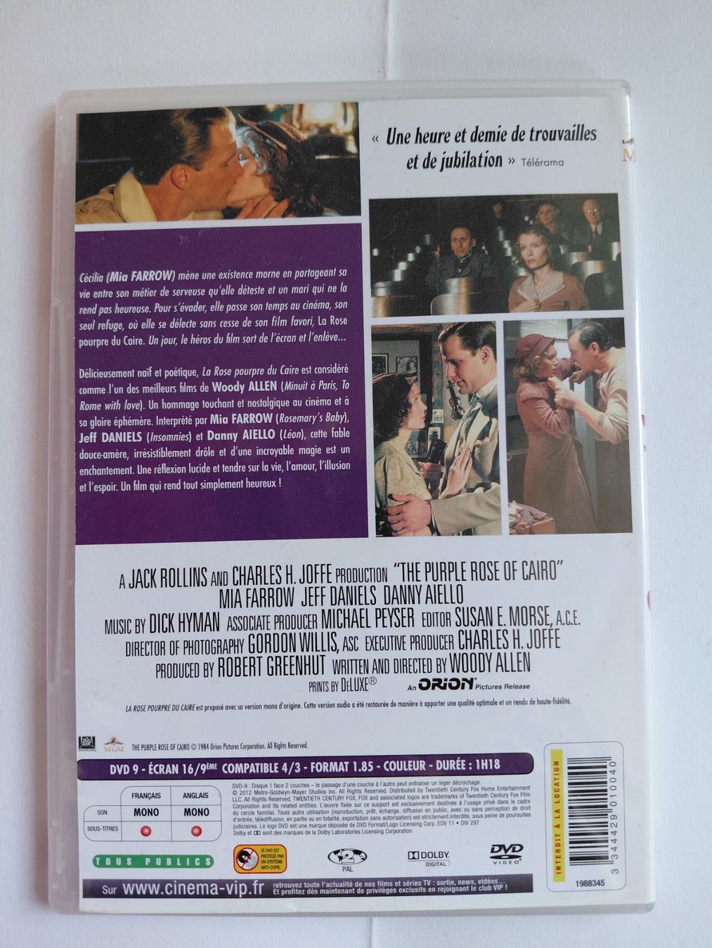Tous les DVDs: La rose pourpre du Caire – D'occasion à Denges par Hellboy10 1
