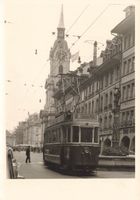 Bern (BE) Käfigturm mit Tram Linie 9 foto 13 x 9