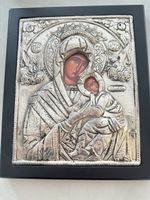 Silber Ikone Madonna mit Kind