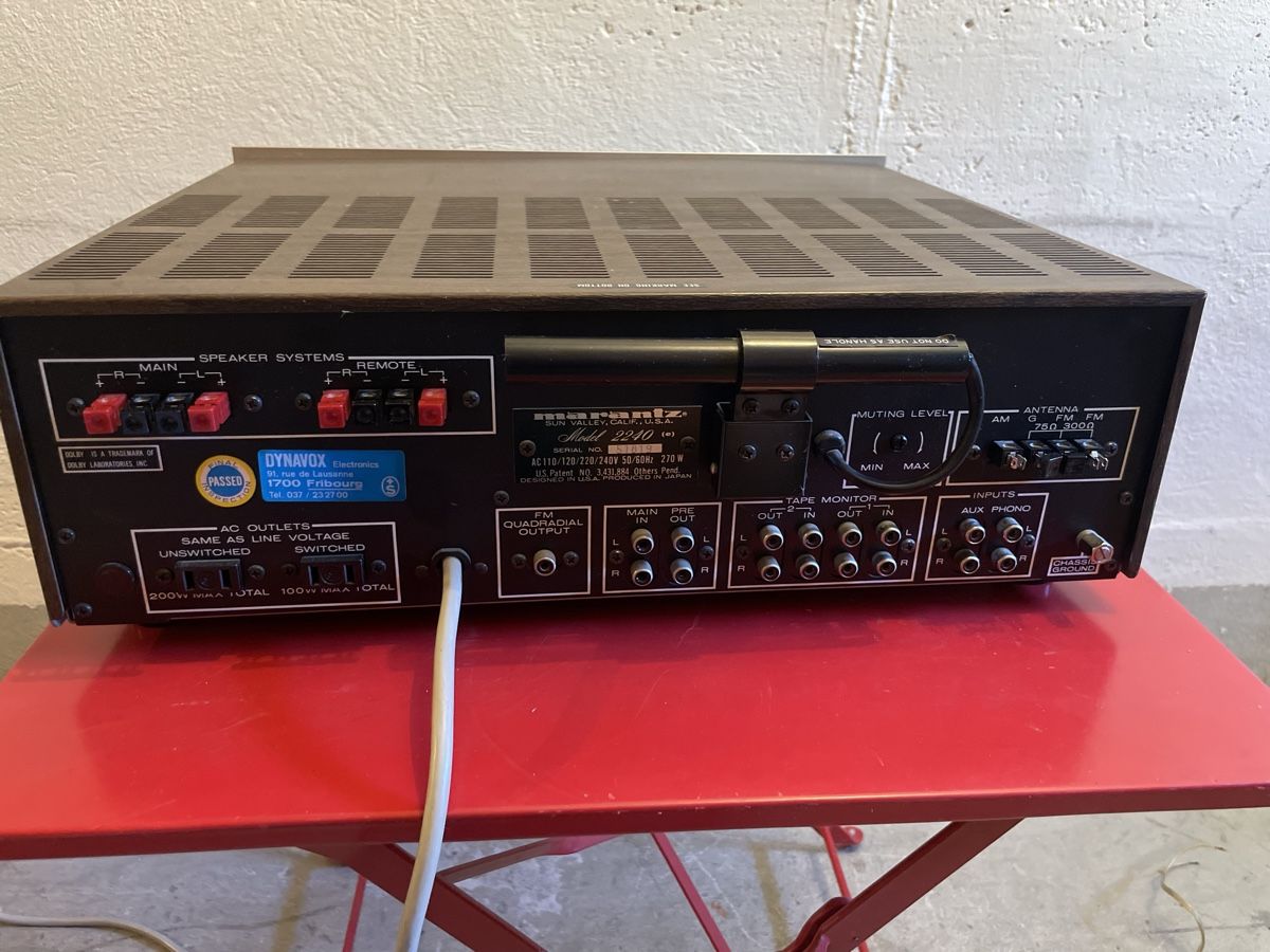 Marantz Ricevitori: Marantz 2240 Stereoreceiver Verstärker- Vintage – Usato da Zürich venduto da semi16 4