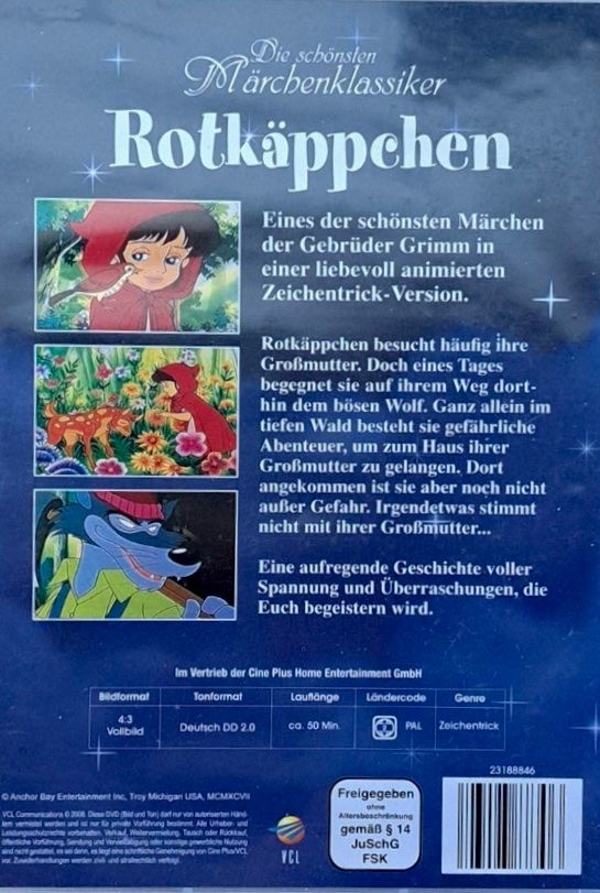 Tutti i DVDs: Rotkäppchen DVD Die schönsten Märchenklassiker – Usato da Luzern venduto da Lycka24 1