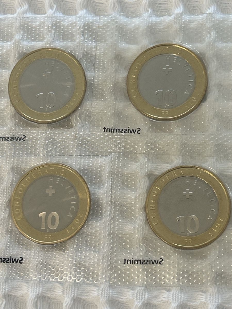 Tutti le monete: 10 pièces de 10fr  – Nuovo (secondo la descrizione) da Villars-sûr-glane venduto da Brocstock 1