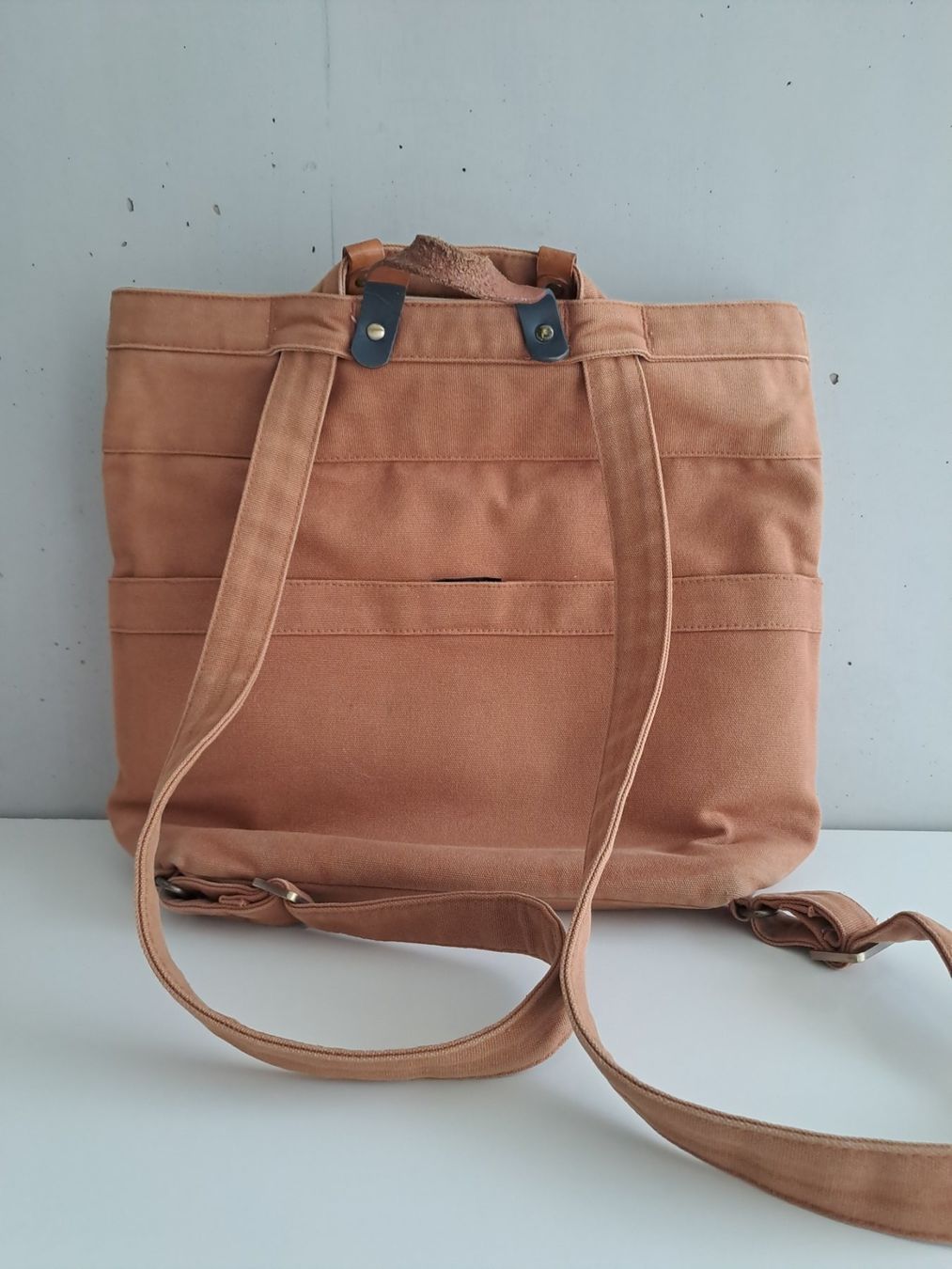 Ta Tha Ta Zaini: Rucksack Ta.Tha.Ta Canvas Leder cognac – Usato da Effretikon venduto da mjumju 1