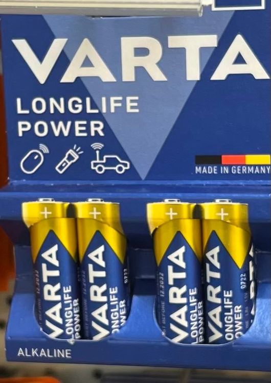 VARTA AA Batterien 40 Stück - Longlife Power Alkaline, Made In Germany