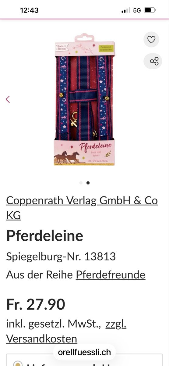 Giocattoli: Kinder Pferdegeschirr – Usato da Oberglatt ZH venduto da ble_75jw 4