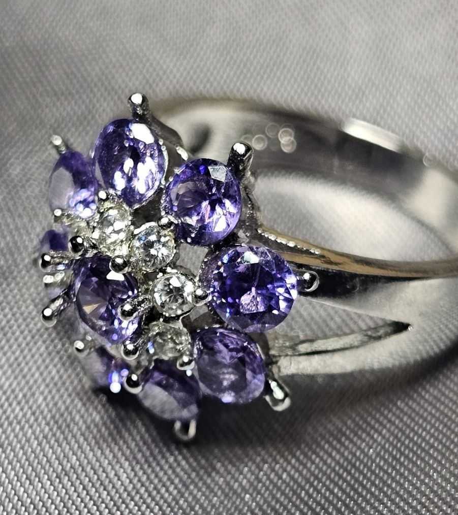 Anelli: Wunderschöner Ring mit Amethyst, 925 versilbert, Gr. 8 – Nuovo (secondo la descrizione) da Grenchen venduto da maretop 3