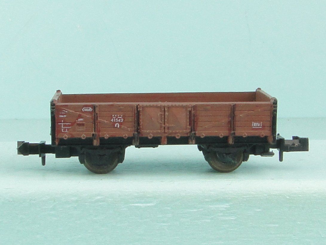 Trix Modellini di ferrovie: Trix Roco Spur N 3 X Flachwagen – Usato da Bülach venduto da Albitrain 4