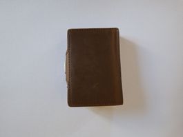 Elegantes Kartenetui / Smart Wallet mit Münzfach Braun, NEU