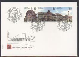 2007, FDC, Sondermarken Sehenswürdigkeiten der Schweiz
