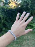 Tennisarmband Silber aus Edelstahl hochwertiger Modeschmuck