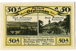 Notgeld "50 Pfennig. Stolzenau 1921"