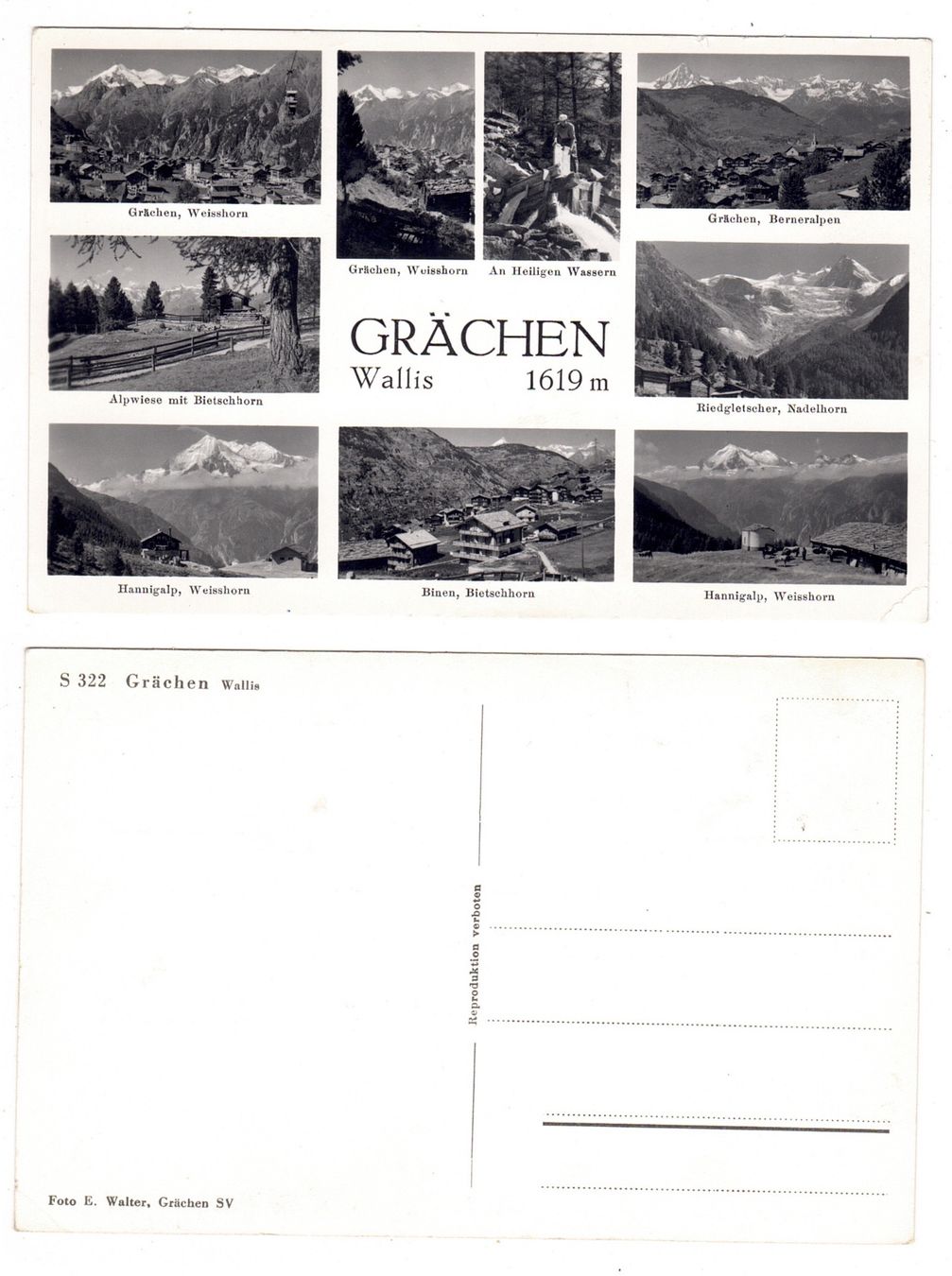 Cartoline postali: Grächen – Usato da La Tour-de-Peilz venduto da amjust