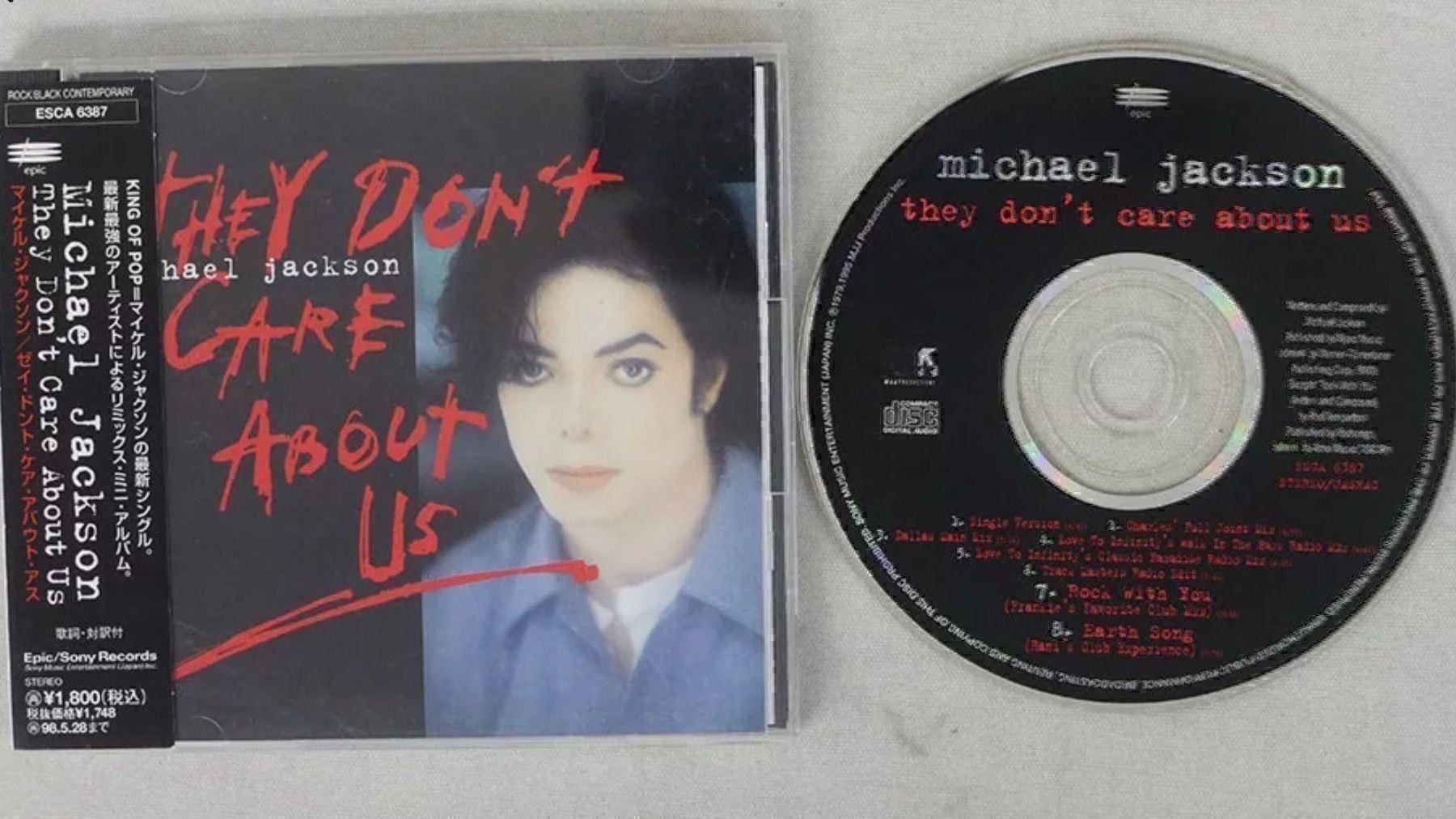 CDs: MICHAEL JACKSON THEY DONT CARE ABOUT US – Neu und originalverpackt aus Le Lignon von Aladdin67
