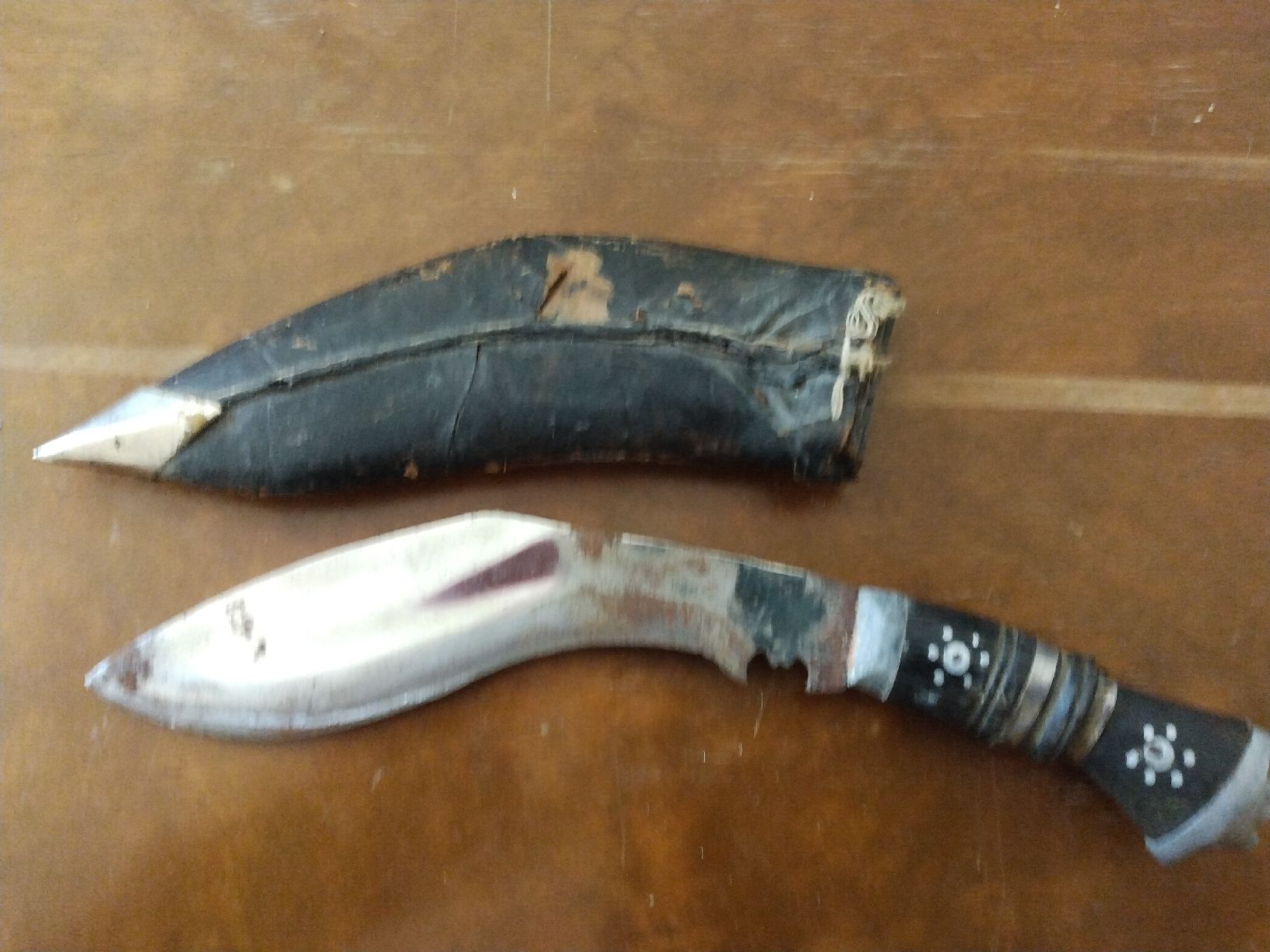 Besteck: Vintage Kukri Messer mit Scheide, Handarbeit, Nepal – Gebraucht aus Willisau von dan_qdp9 1