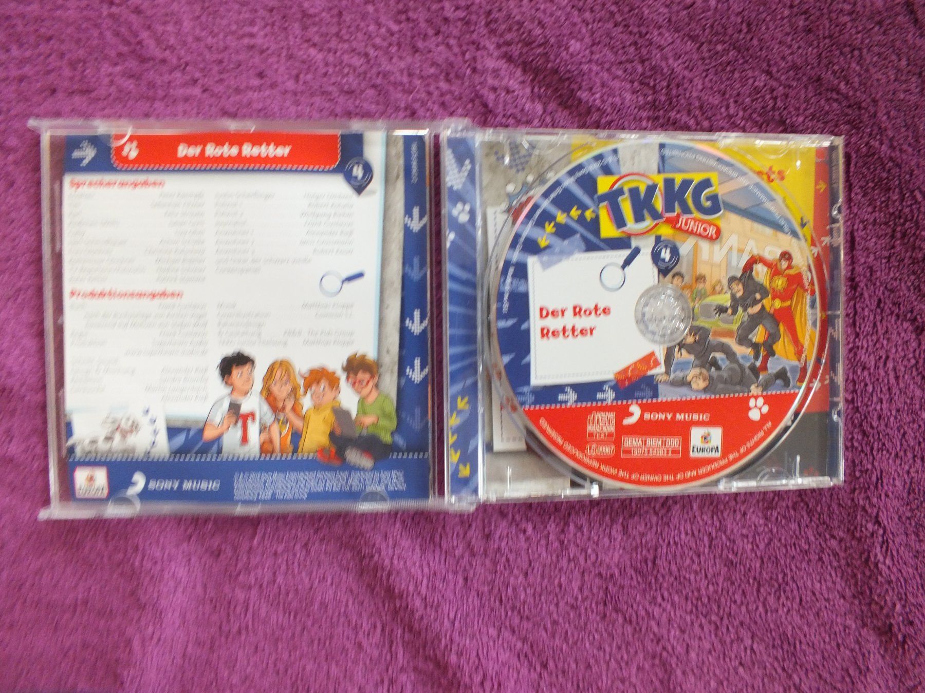 CDs: TKKG Junior 4 - Der Rote Retter - Hörspiel CD – Gebraucht aus Müllheim Dorf von Seeeule01 2