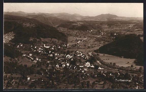Cartoline postali: Turbenthal, Gesamtansicht mit Umgebung – Usato da Berlin venduto da bartko-reher
