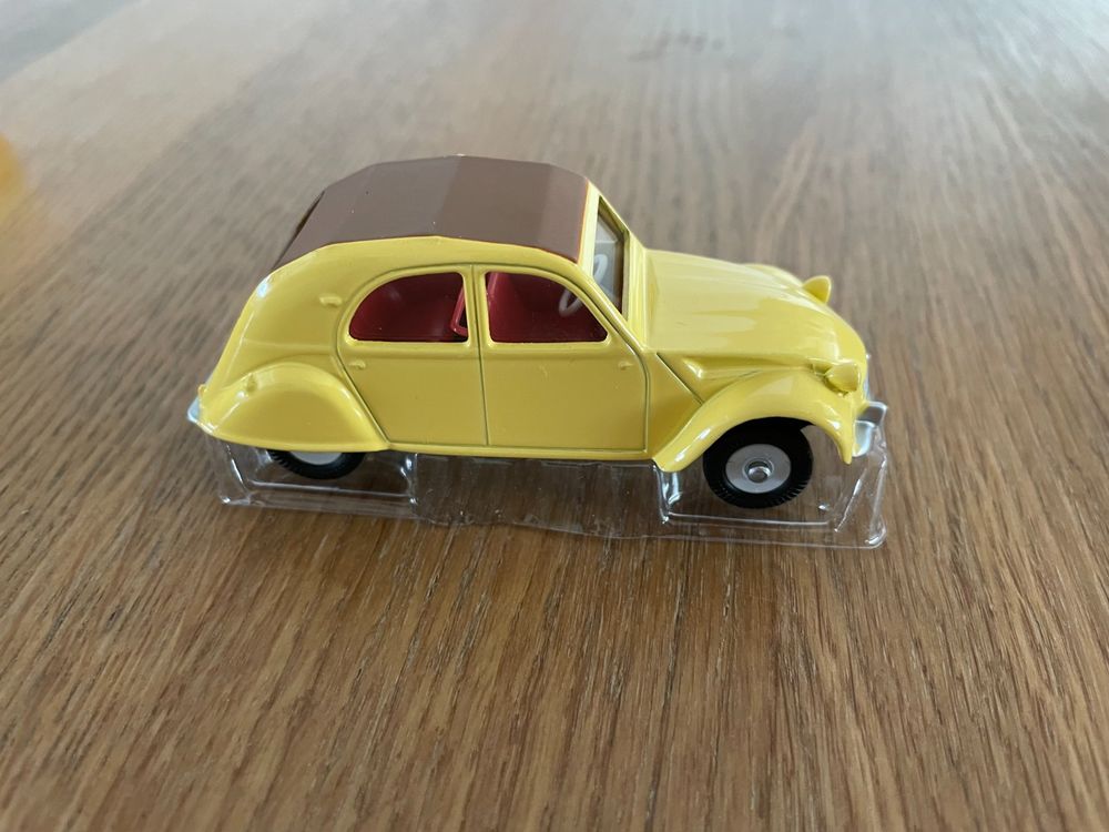 2CV Citroën Dinky Toys - Atlas 1/43 - Réf 011500 - Orange - Occasion En Boîte