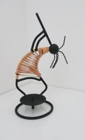 Kerzenständer „Musikantin“ Handarbeit Brasilien, 26cm, neu