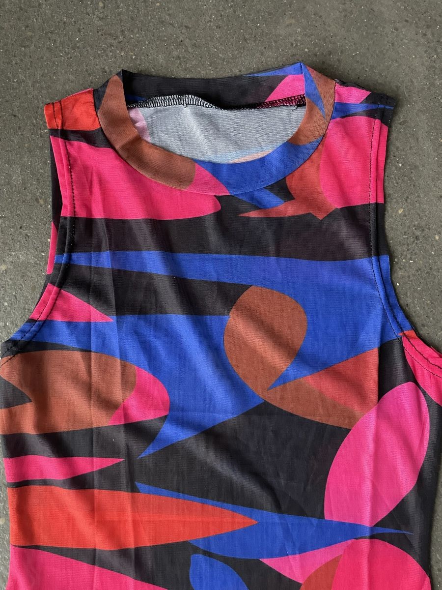 Vestiti: Sexy ärmelloses halbtransparentes Kleid – Nuovo (secondo la descrizione) da Dietikon venduto da MCage 2