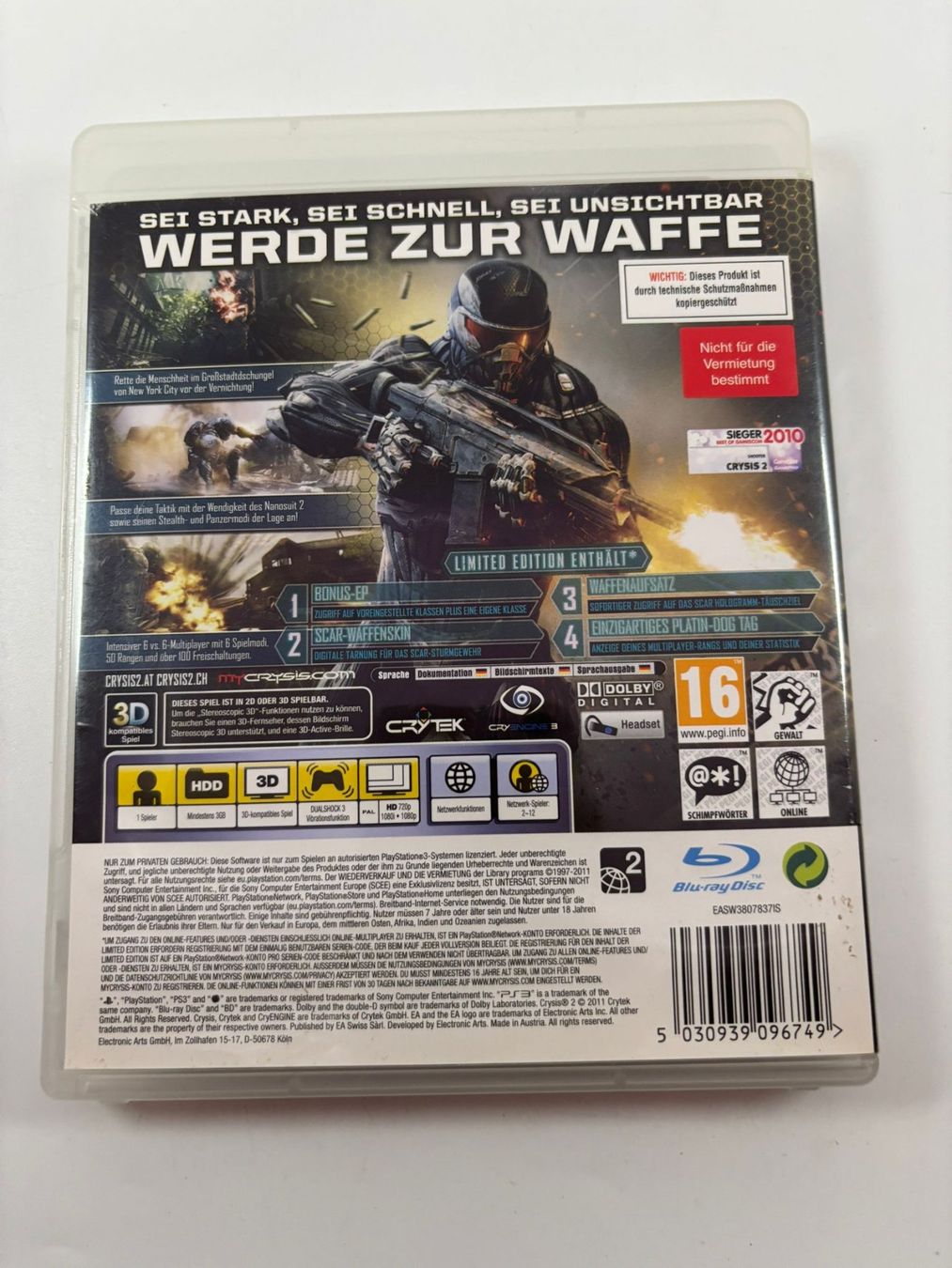 Giochi: Crysis 2 (Limited Edition) (PS3) – Usato da Herisau venduto da Seyashop1 2
