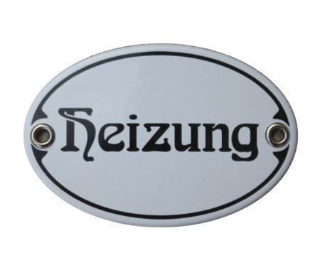 Insegne: Emailschild - Heizung – Nuovo e nell'imballaggio originale da Ennetbürgen venduto da open24shop