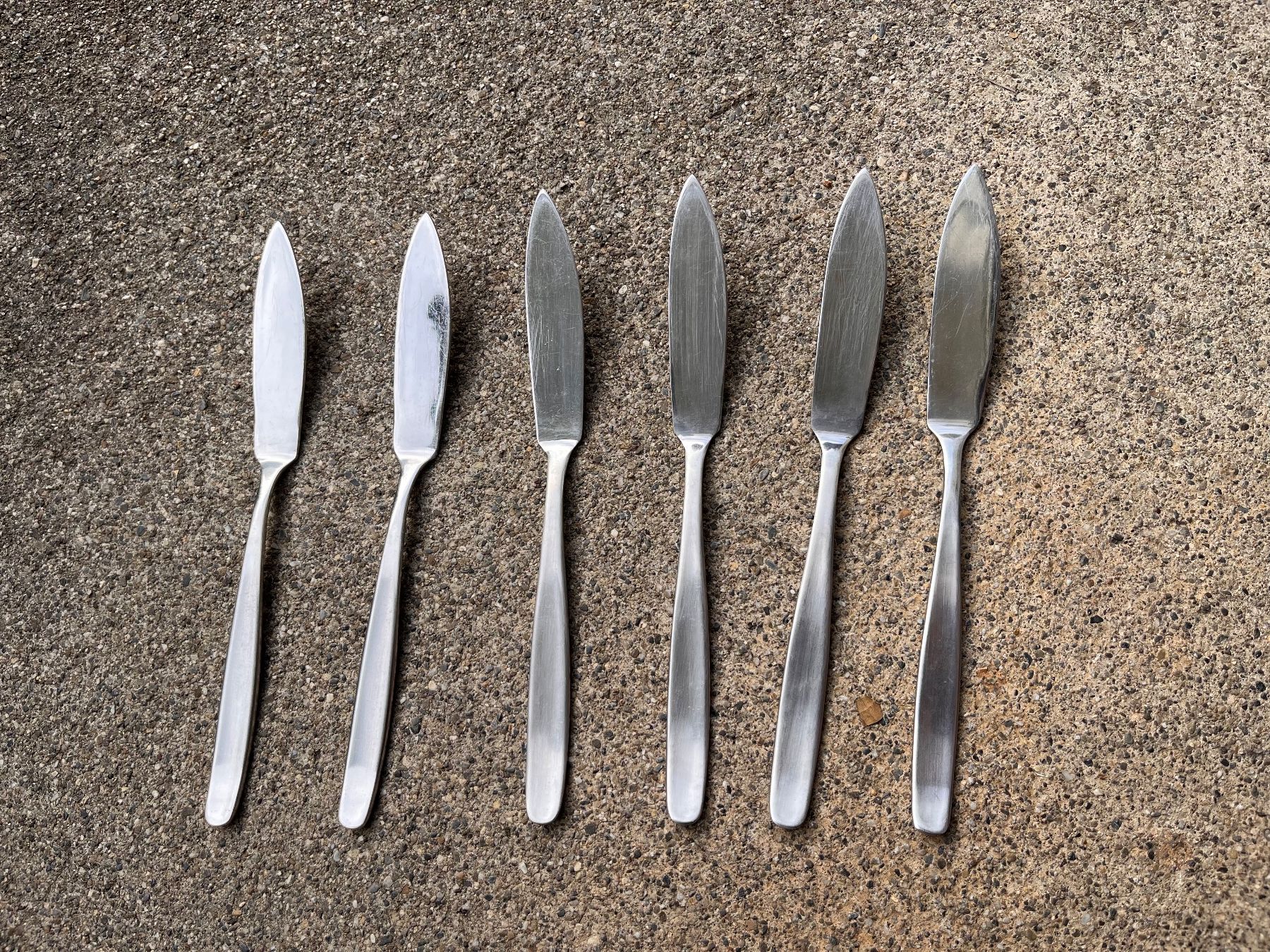Set di posate: 6 x Fischbesteck – Usato da Steckborn venduto da bluepapillon