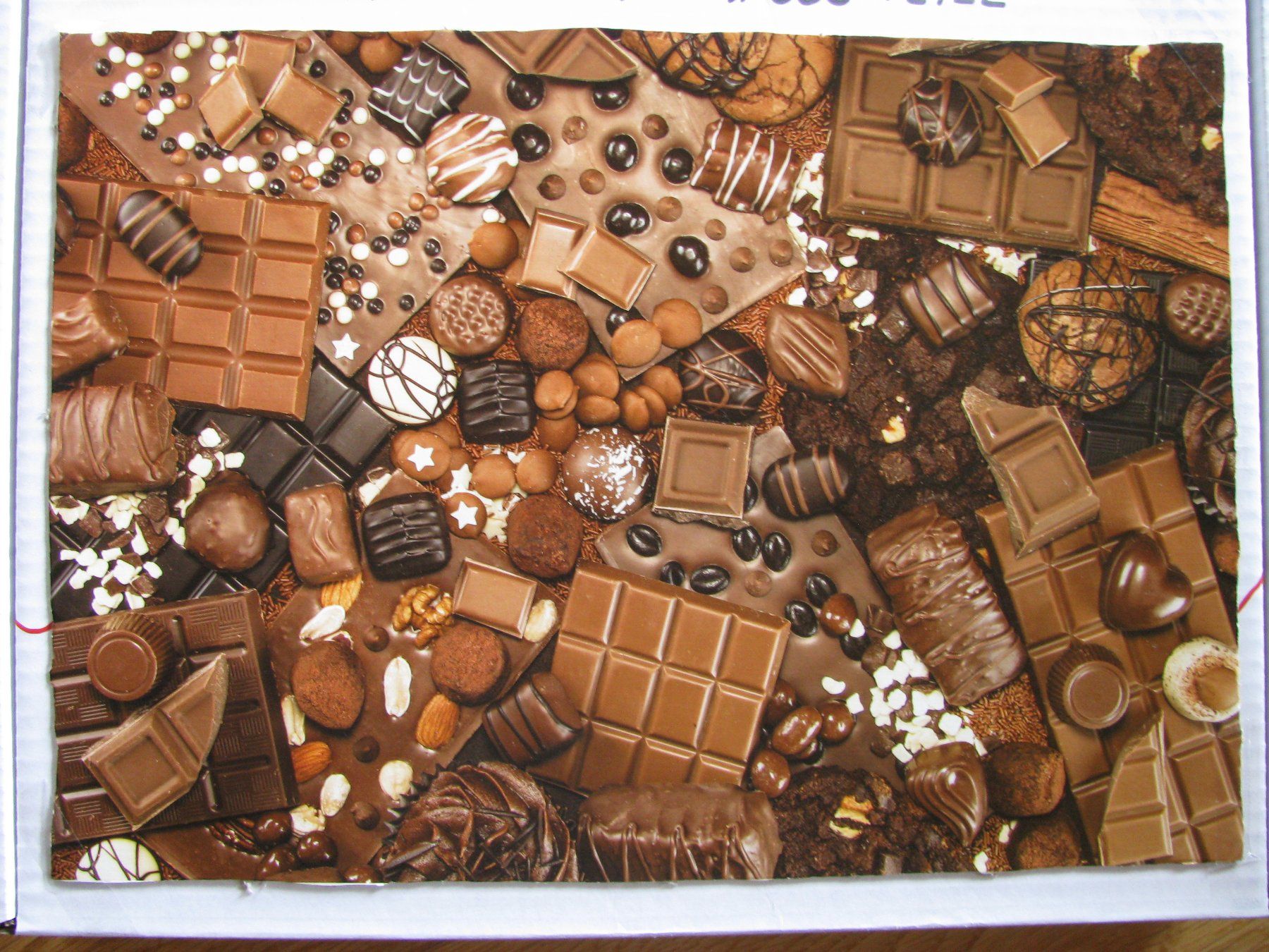 Puzzles: Puzzle Piatnik 1000 Teile - komplett - Schokoladen – Gebraucht aus Zweisimmen von Domii