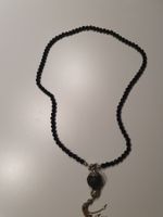 Lange Perlenkette, schwarz Modeschmuck