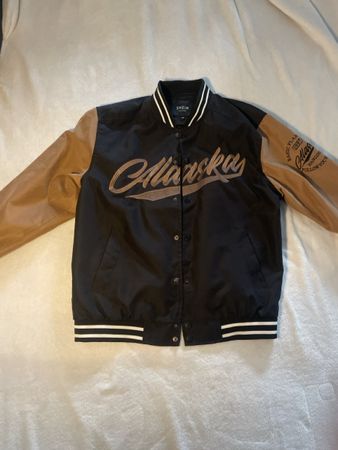 Veste style baseball Shein Alaska noir et marron taille M