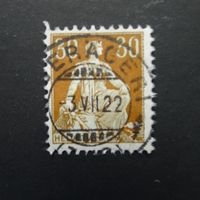 1922 Nr. 110 Vollstempel OBERÄGERI (ZG)