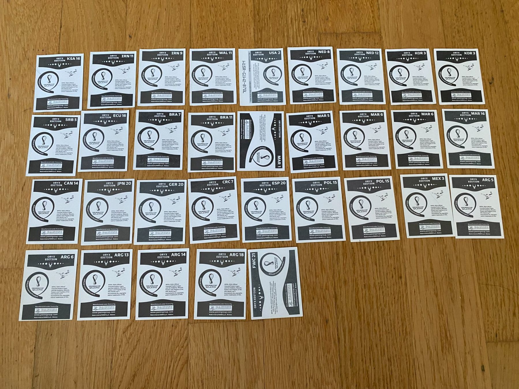 Panini Carte collezionabili: Panini WM 2022 Oryx Edition 33 Doppelte – Usato da Zürich venduto da GueBi2009 1