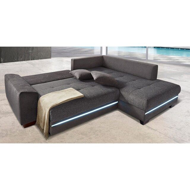 Divani: Ecksofa mit LED und Bettfunktion + Bettkasten – Nuovo e nell'imballaggio originale da Sevelen venduto da Stopglobal.