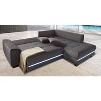 Ecksofa mit LED und Bettfunktion + Bettkasten