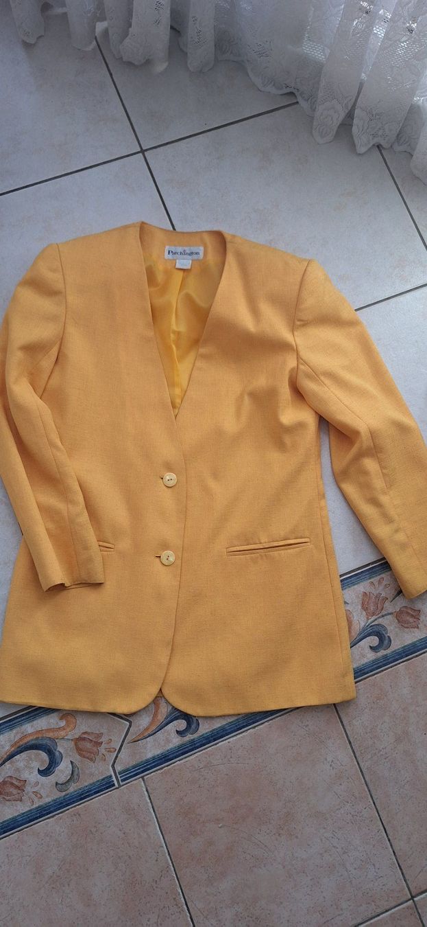 Giacche: Veste jaune vintage 40 – Usato da St-Triphon venduto da Jldr0 3