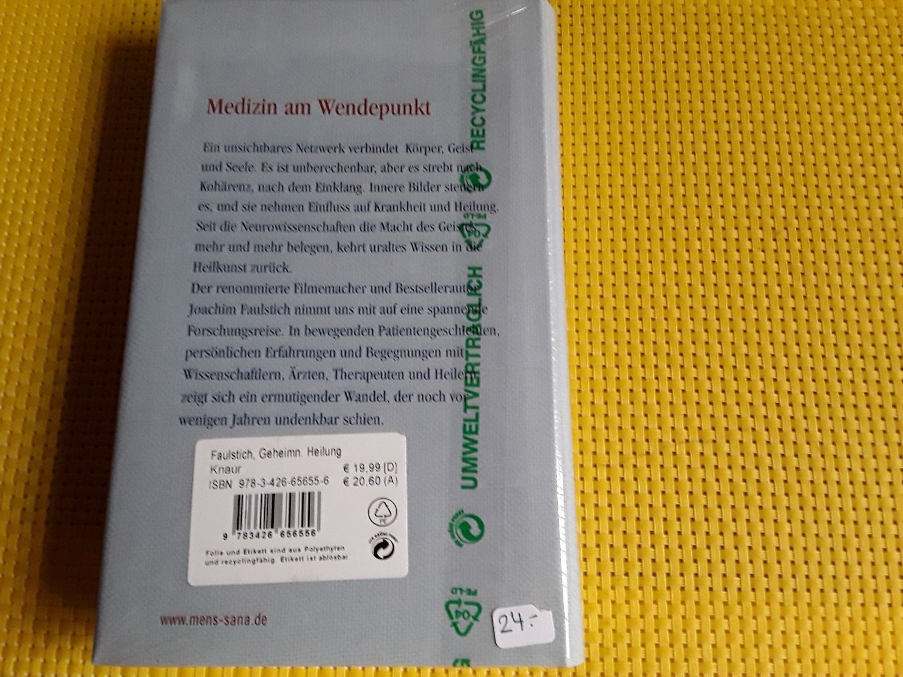 Bücher: Das Geheimnis der Heilung – Neu und originalverpackt aus Rebstein von Buchsi03 1