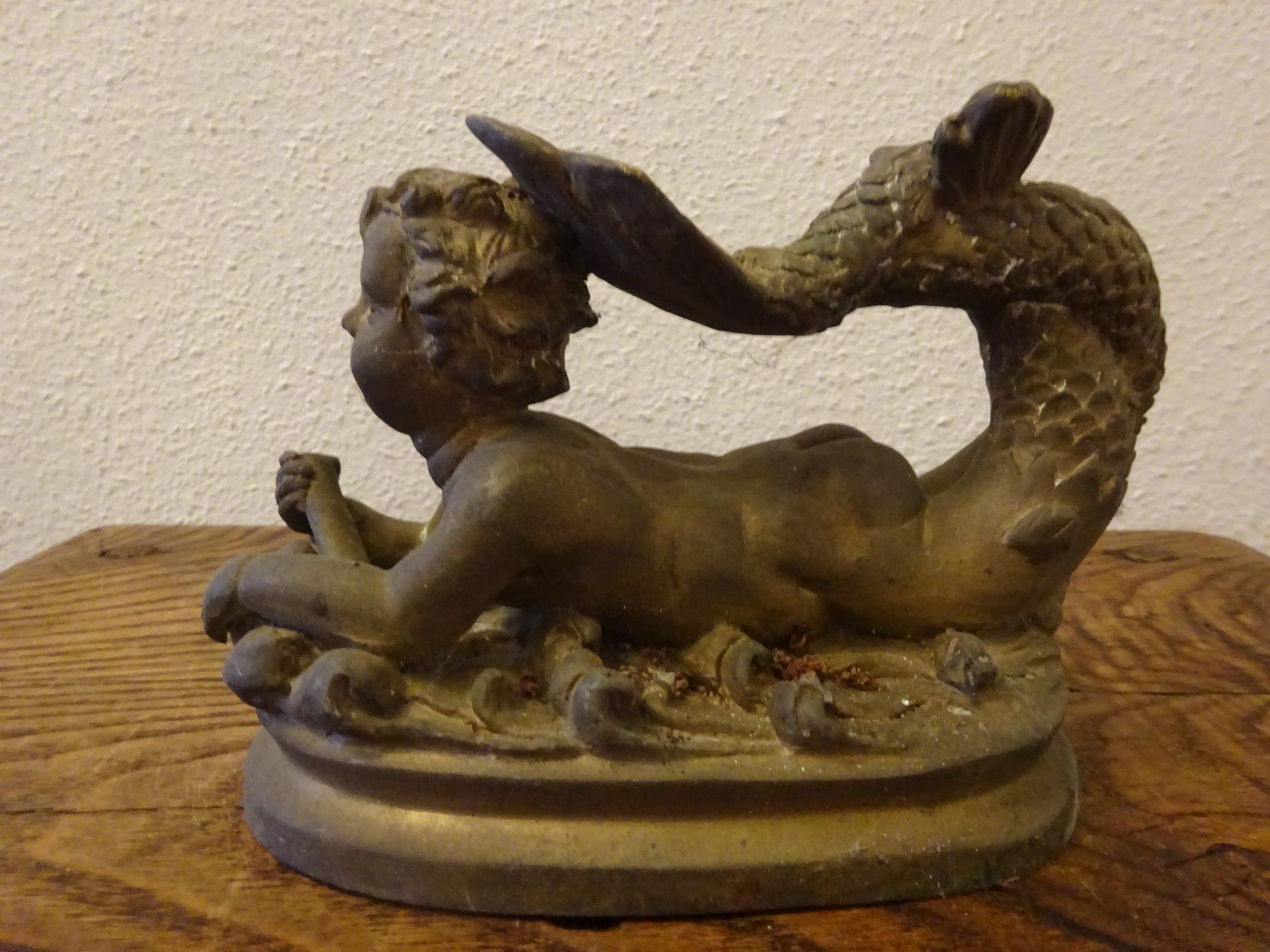 Sculture & Statue: Brunnenfigur Fisch Poseidon Wasser – Usato da Esslingen venduto da eintagammeer
