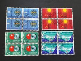CH Serie 4er Block ZNr. 449-452 FDC (4306)