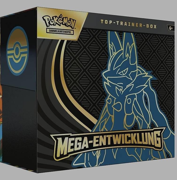 Cartoline: Pokémon Top-Trainer-Box Mega-Entwicklung: Mega-Lucario – Nuovo e nell'imballaggio originale da Buchs SG venduto da rahman007