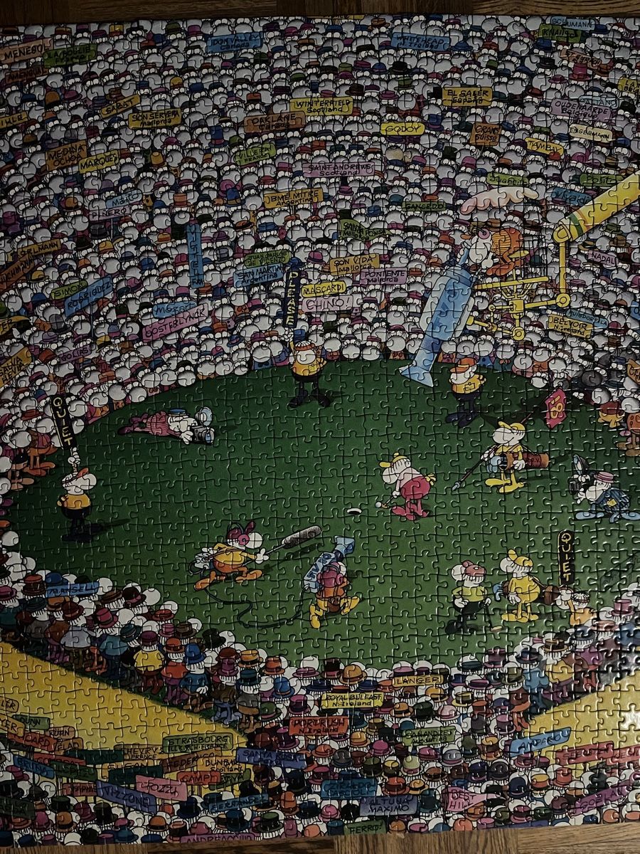 Heye Puzzle: Puzzle Mordillo "Master Putt" 2000 pièces, complet! – Usato da Ecublens VD venduto da Mauchat 2