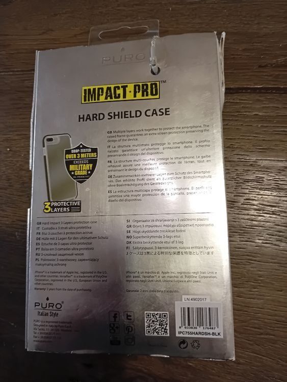 Covers & Schutzfolien: Schutzhülle PURO Impact Pro iPhone 7 Plus oder 8 Plus – Neu und originalverpackt aus Zürich von Tocayo 3