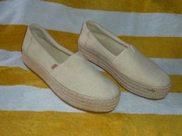 espadrilles semelles compensés pointure 40 beige TOMS wear G