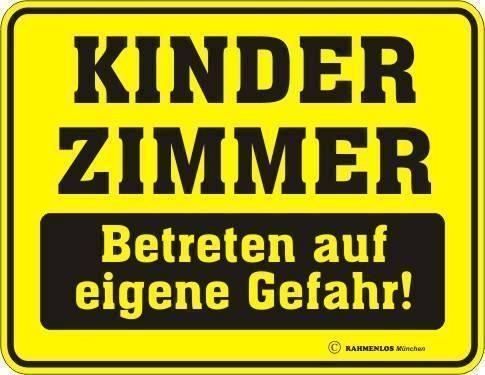 Insegne: Kinderzimmer, betreten...- Blechschild – Nuovo (secondo la descrizione) da Ennetbürgen venduto da open24shop