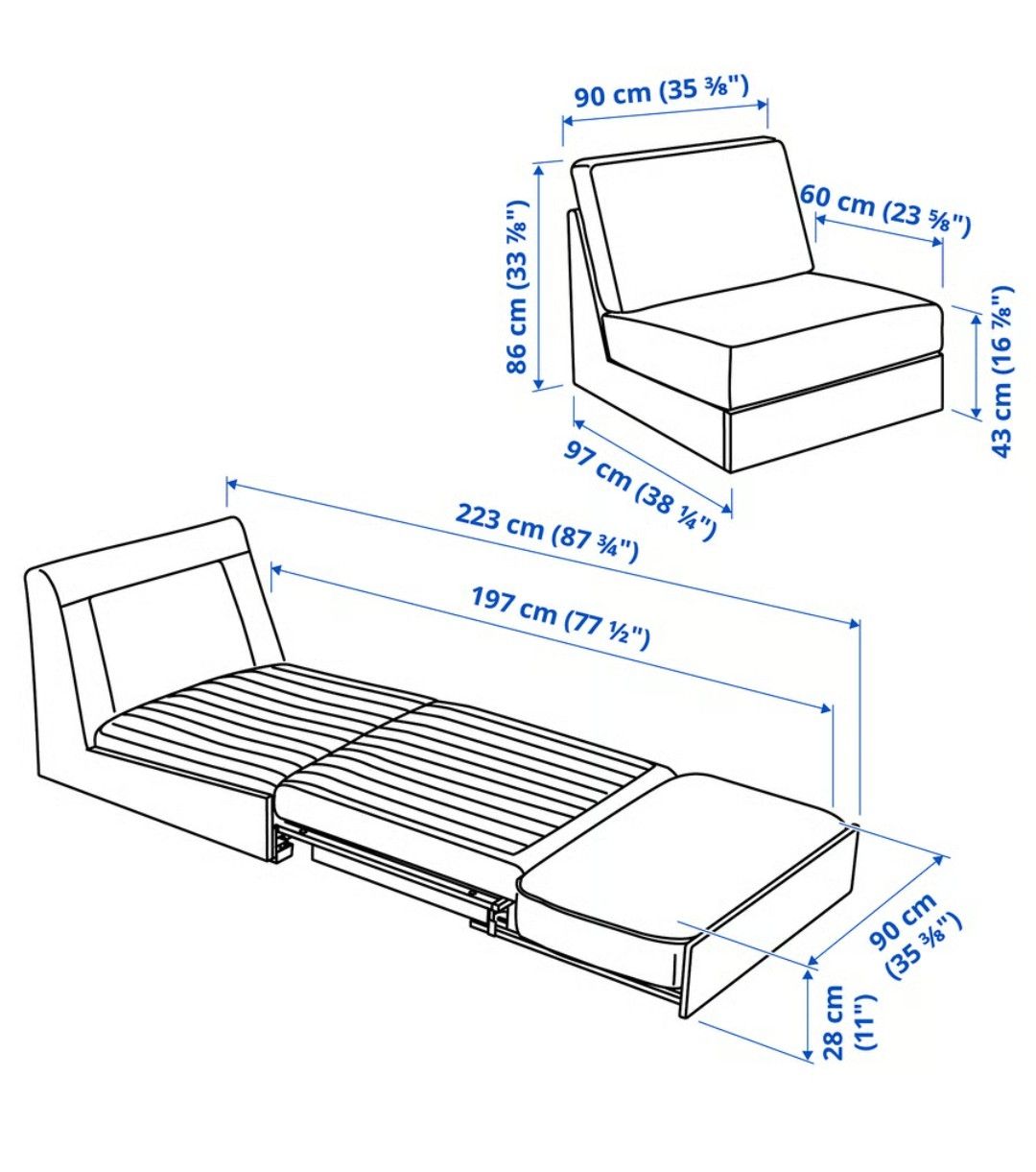 Ikea Poltrone: Ikea KIVIK Bettsessel – Nuovo (secondo la descrizione) da Basel venduto da anu_8qwx 3