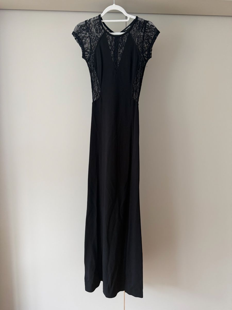 Vestiti: Schickes, elegantes Abendkleid mit Spitze, Grösse S, schwarz – Nuovo (secondo la descrizione) da Zurich venduto da kat_dcy5